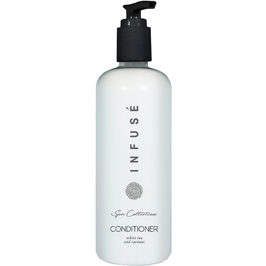 Diversified Hospitality Acquavera Infusé White Tea Coconut Collection Conditioner 13.53 Oz. Bottle For Pump Dispenser 12 Per Case Price Per Case 