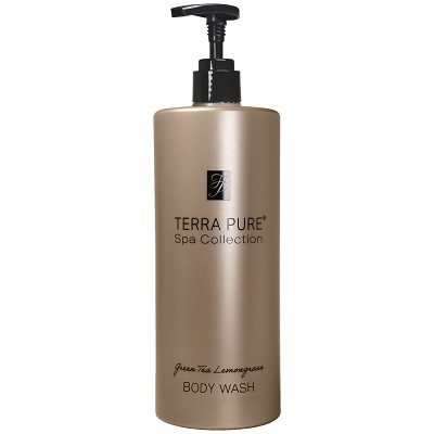 Diversified Hospitality Terra Pure Green Tea Lemongrass Collection Body Wash 16.23 Oz. Bottle For Pump Dispenser 12 Per Case Price Per Case 