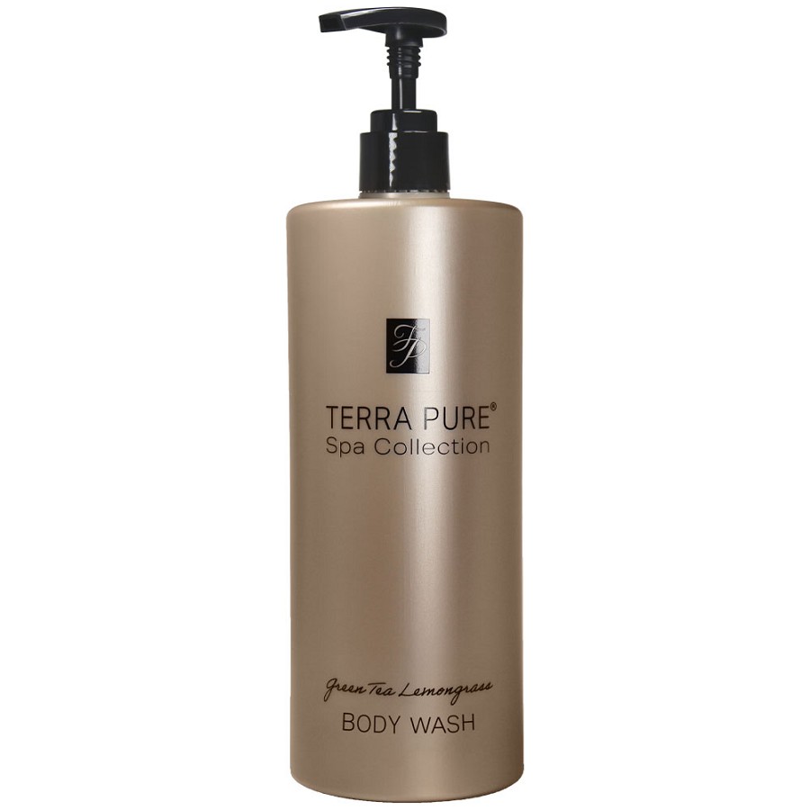 Diversified Hospitality Terra Pure Green Tea Lemongrass Collection Body Wash 16.23 Oz. Bottle For Pump Dispenser 12 Per Case Price Per Case 