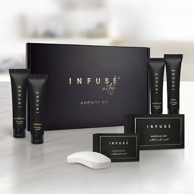 Diversified Hospitality Infuse City Lavender Mint Collection Bathroom Ecobox Kit 20 Per Case 3 Case Minimum 