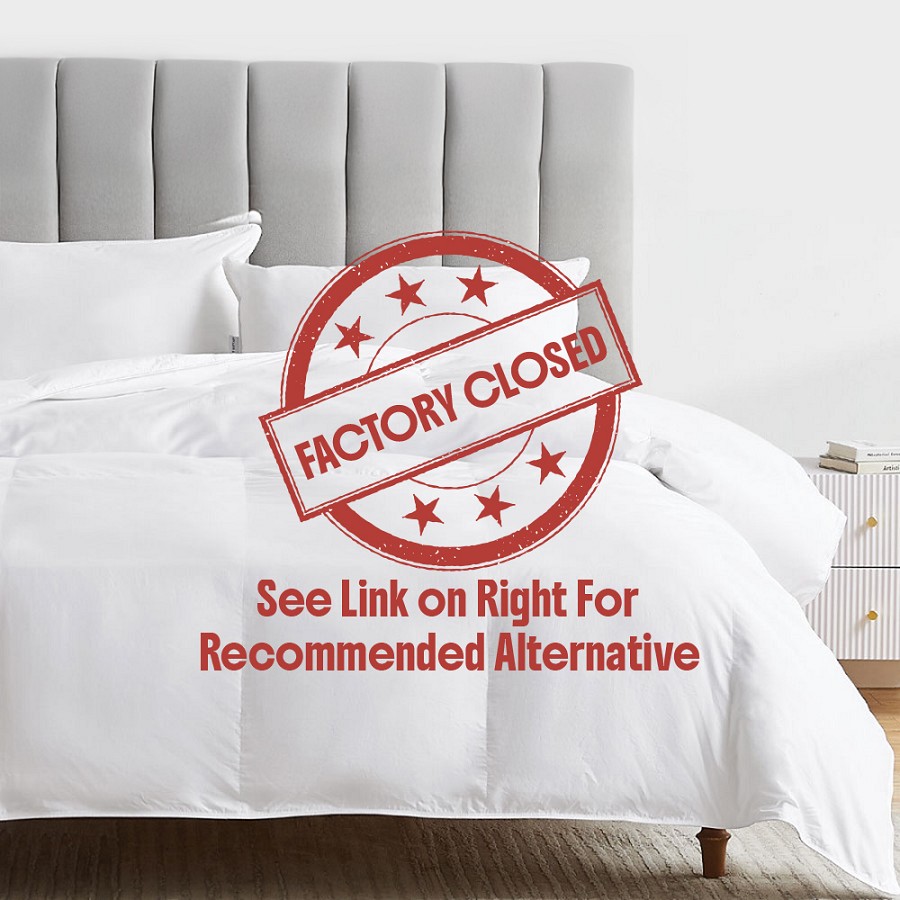 Downlite T-230 Basic Garnett PerformaLoft Fiber Down Alternative Duvet Inserts With 10' Quilted Box King 104x90 44 Oz. 4 Per Case Price Per Each 