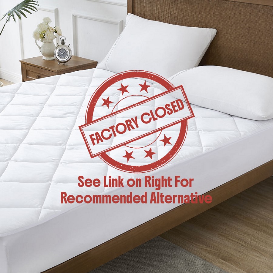 Downlite T-300 Waterproof Anti-Microbial Mattress Pad King 76x80 100% Cotton 4 Per Case Price Per Each 