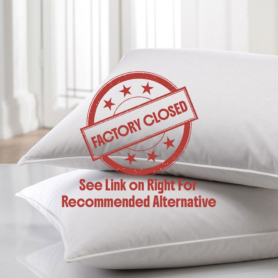 Downlite Traditional 5/95 Goose Down & Feather Pillows King 20x36 35 Oz. Fill Medium Support 6 Per Case Price Per Each 