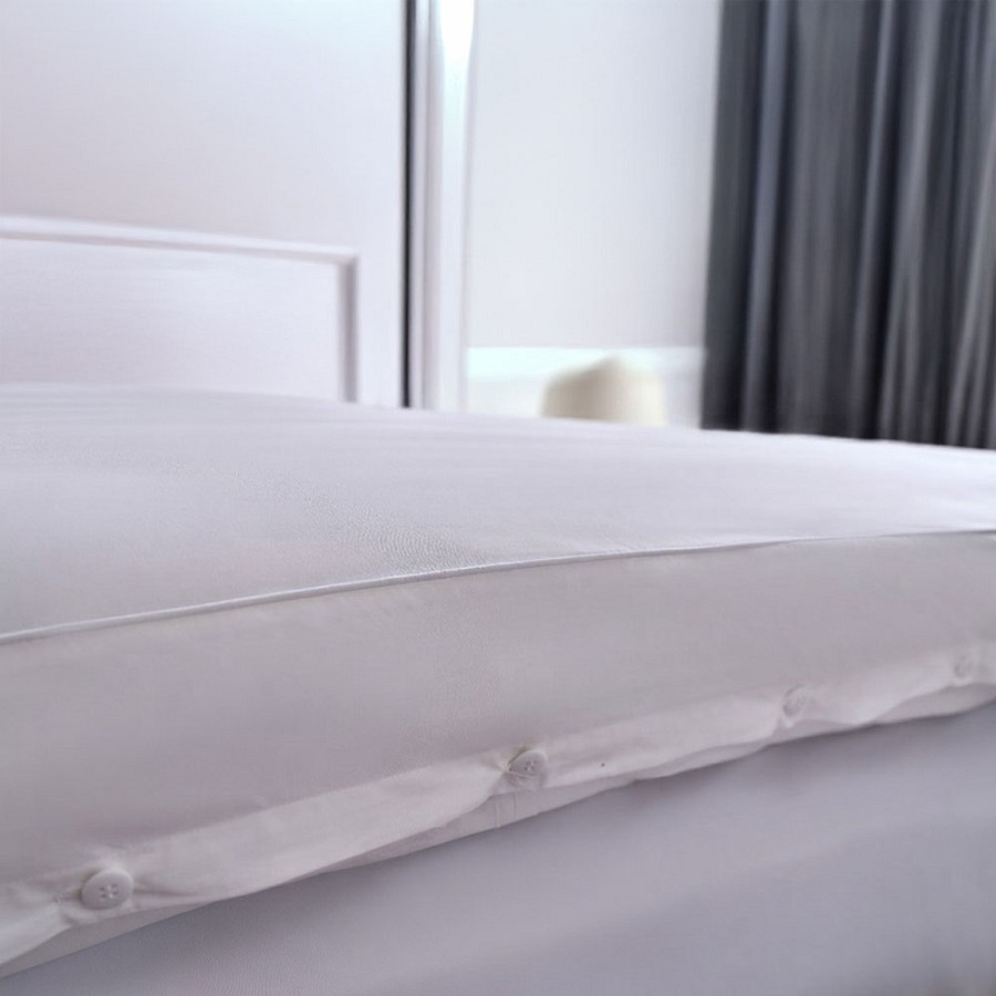 Downright King 78x80 Featherbed Cover T-200 100% Cotton with Concealed Zipper 