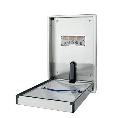 Foundations Premier Vertical Stainless Steel Changing Station Recessed or Surface Mount 