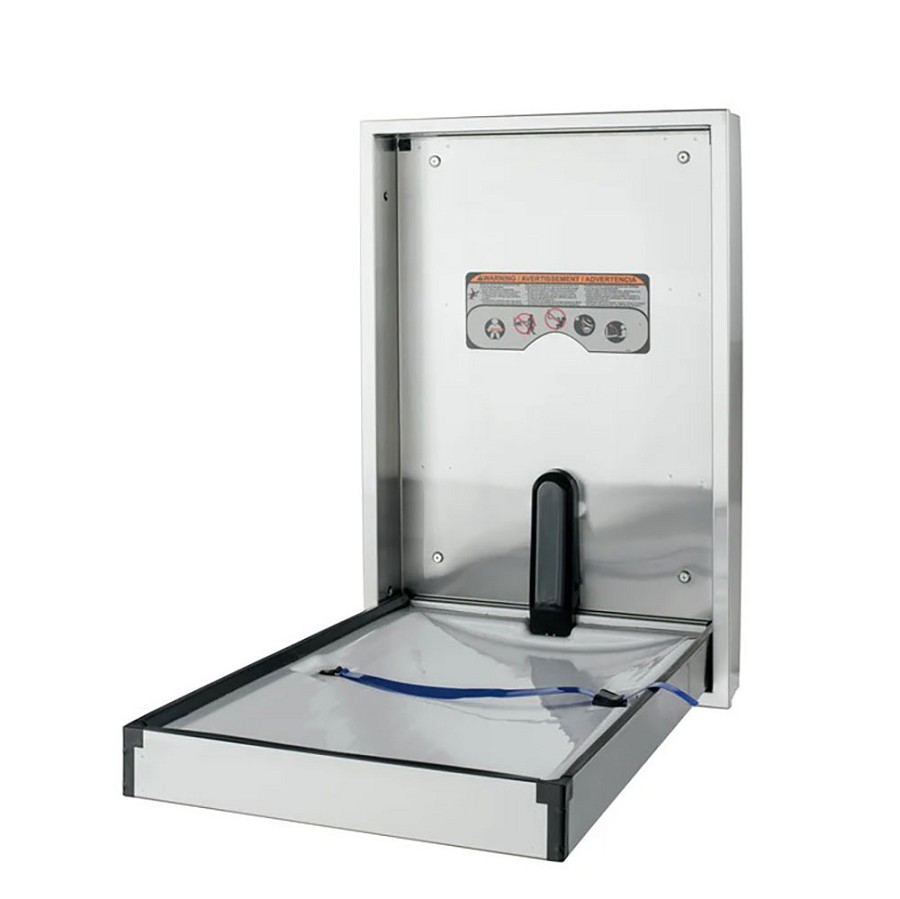 Foundations Premier Vertical Stainless Steel Changing Station Recessed or Surface Mount 
