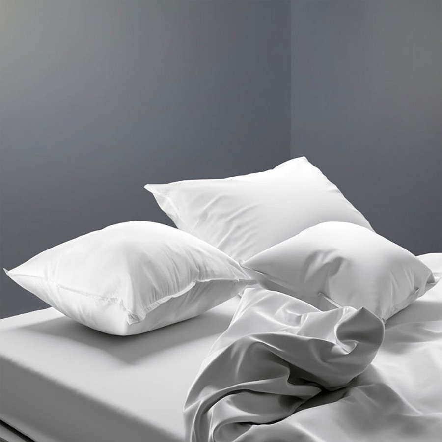 Ganesh Oxford Diamond Firm Pillow With Microgel Queen 20x30 35Oz. Fill White 12 Per Case Price Per Each 