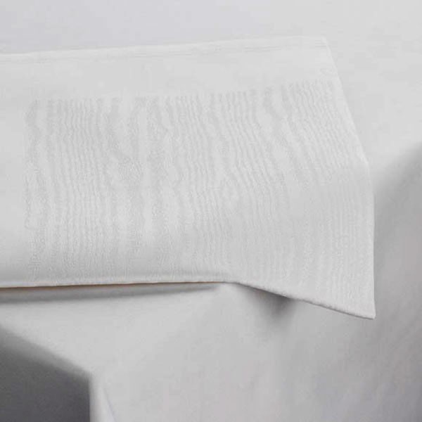 Garnier-Thiebaut Elm Crossbordered Napkins 22x22 100% ELS Cotton White 300 Per Case Price Per Each 