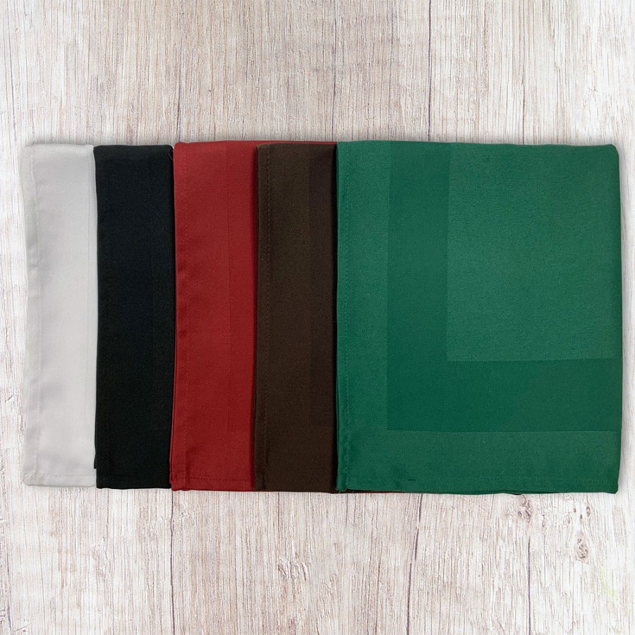 Garnier-Thiebaut Satin Band Napkins 20x20 100% Spun Polyester 300 Per Case Price Per Each 