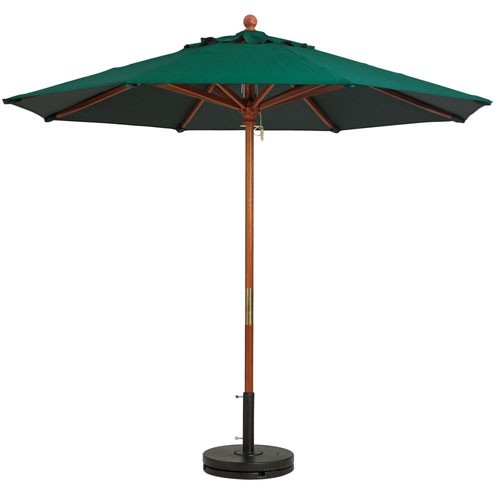 9' Market Umbrella With 1 1/2" Wooden Pole Only 