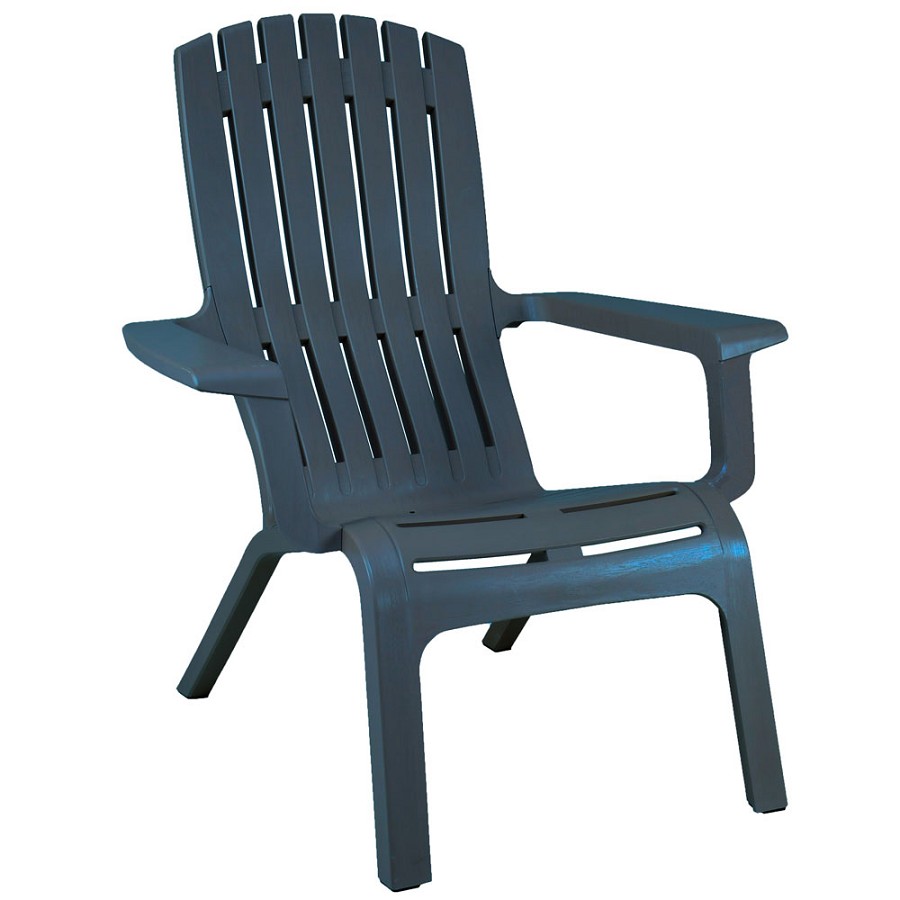 Grosfillex Westport Adirondack Stacking Armchair Barn Blue 14 Per Case Price Per Each 