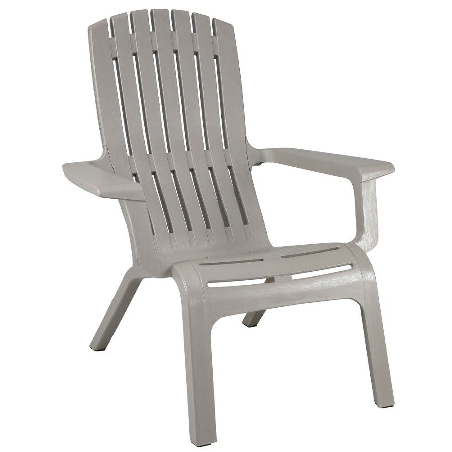 Grosfillex Westport Adirondack Stacking Armchair Barn Gray 14 Per Case Price Per Each 