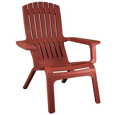 Grosfillex Westport Adirondack Stacking Armchair Barn Red 14 Per Case Price Per Each 