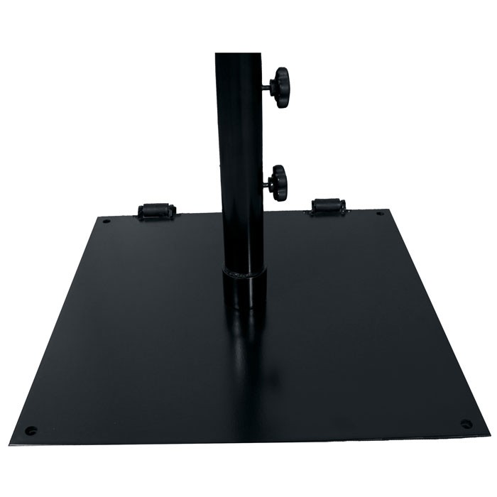 Grosfillex 75 lb. 24' Square Flat Umbrella Base For Table Use Black 