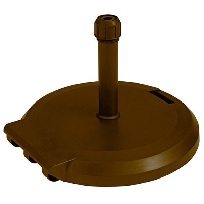 Grosfillex 84 lb. Umbrella Base With Wheels For Freestanding Use Bronze 