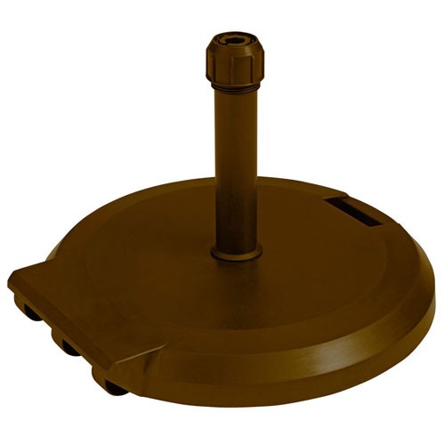 Grosfillex 84 lb. Umbrella Base With Wheels For Freestanding Use Bronze 