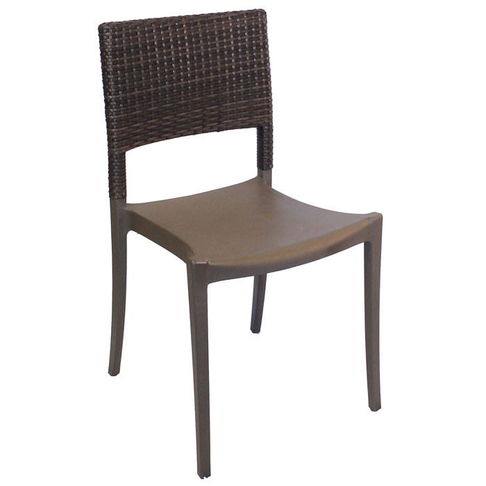 Grosfillex Java Wicker Stacking Chair Bronze 16 Per Case Price Per Each 