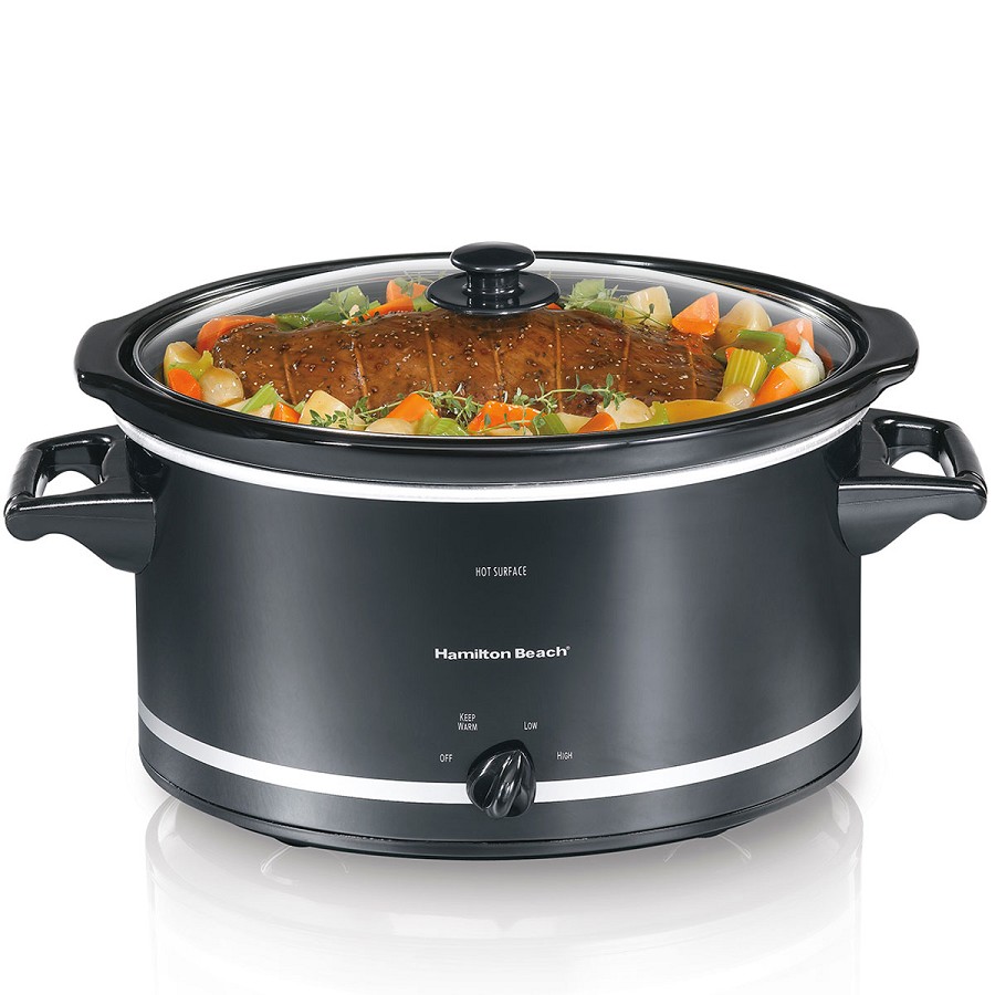 Hamilton Beach Commercial 33182 8 Qt Slow Cooker Black 