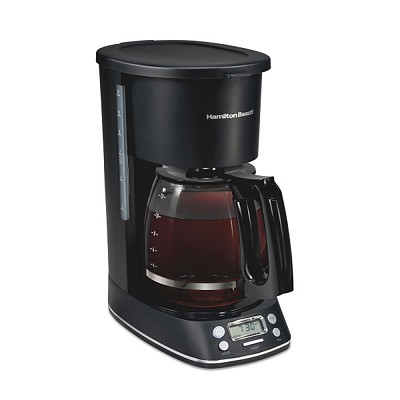 Hamilton Beach Commercial 43690J 12 Cup Programmable Coffee Maker Black 2 Per Case Price Per Each 