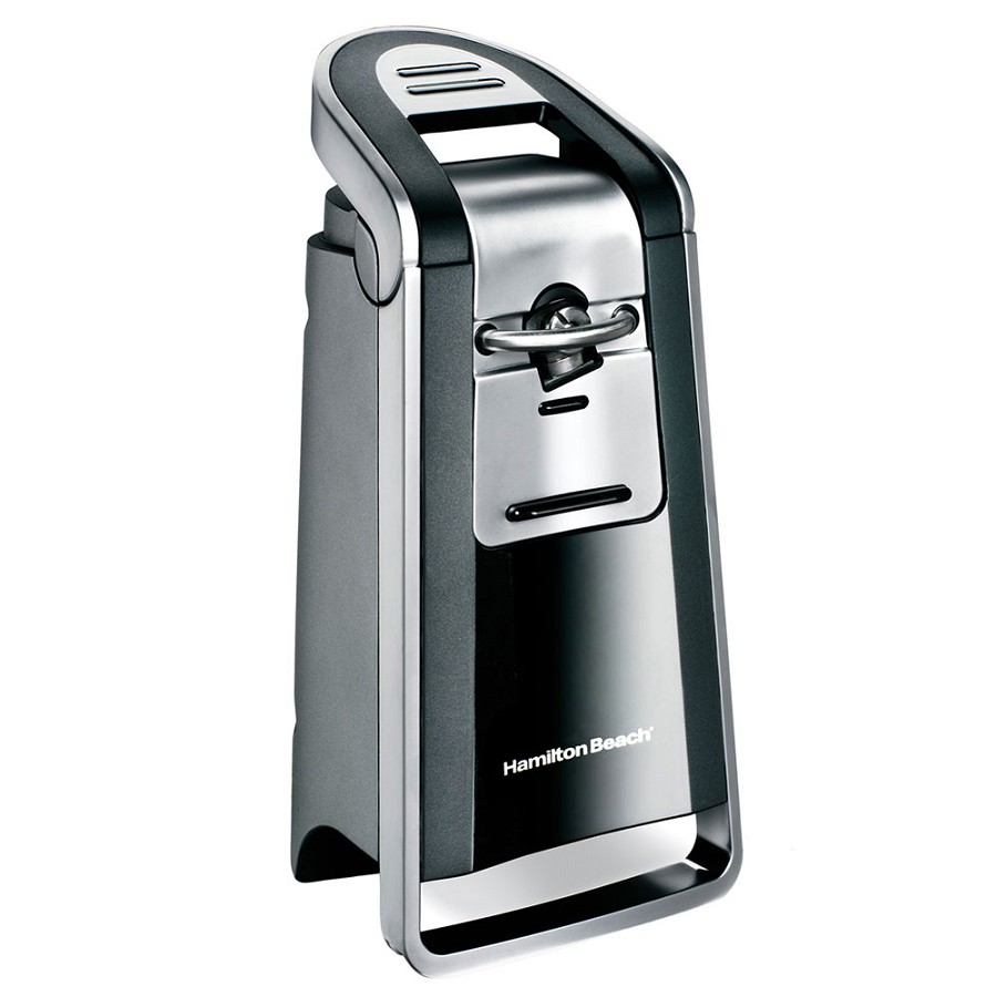 Hamilton Beach Commercial 76607 Smooth Touch Can Opener With Scissors Black & Chrome 2 Per Case Price Per Each 