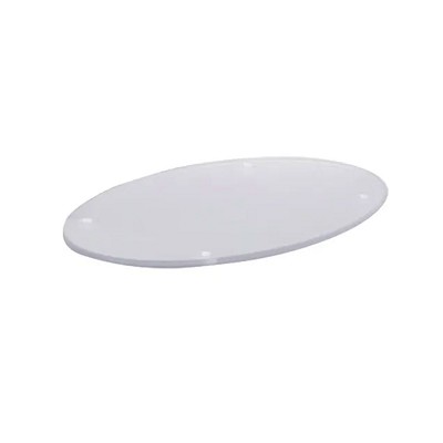 Hapco Certified Green Oval Acrylic Amenity Tray With Feet Clear 50 Per Case Price Per Each 