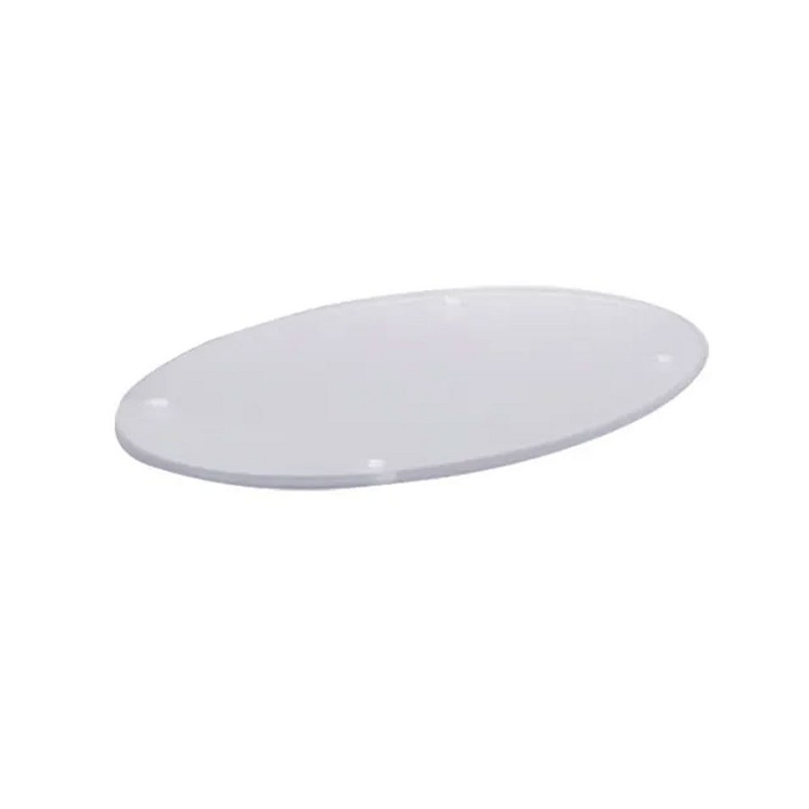 Hapco Certified Green Oval Acrylic Amenity Tray With Feet Clear 50 Per Case Price Per Each 