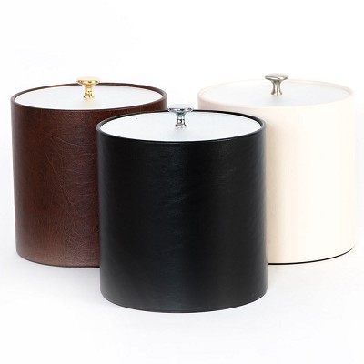 Hapco Signature Collection 3 Qt. Round Ice Bucket With Flat Frost Acrylic Lid & Metal Knob 12 Per Case Price Per Each 