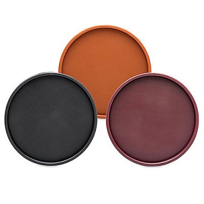 Hapco 12.75' Round Leatherette Tray 12 Per Case Price Per Each 