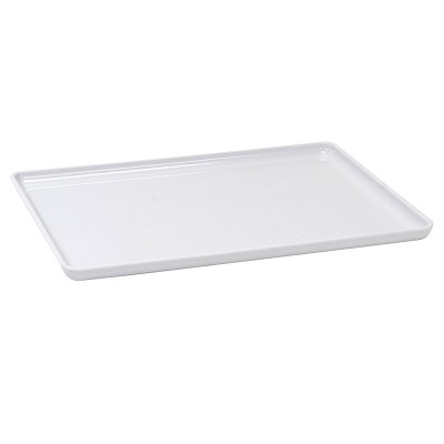 Hapco Lacquerware Rectangular High Gloss Plastic Ice Bucket Tray White 12 Per Case Price Per Each 