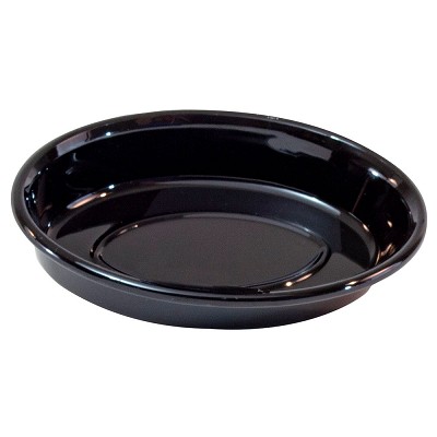 Hapco Lacquerware High Gloss Plastic Oval Soap Dish With Rounded Edges Black 24 Per Case Price Per Each 
