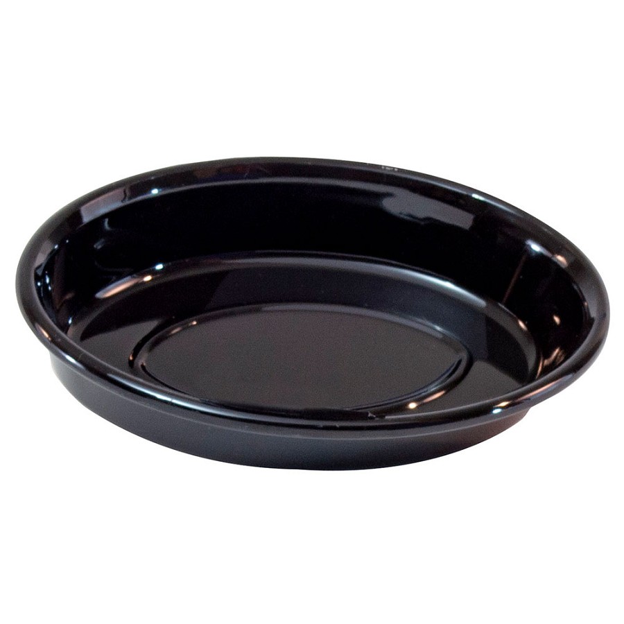 Hapco Lacquerware High Gloss Plastic Oval Soap Dish With Rounded Edges Black 24 Per Case Price Per Each 