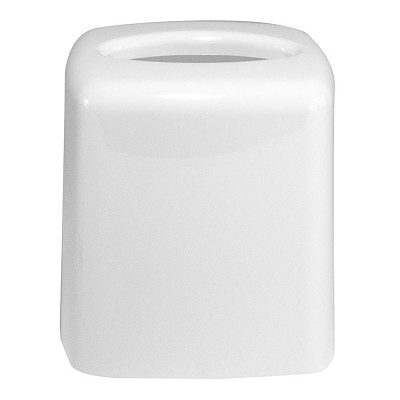 Hapco Lacquerware High Gloss Plastic Boutique Tissue Box Cover Rounded Edges Without Bottom White 12 Per Case Price Per Each 