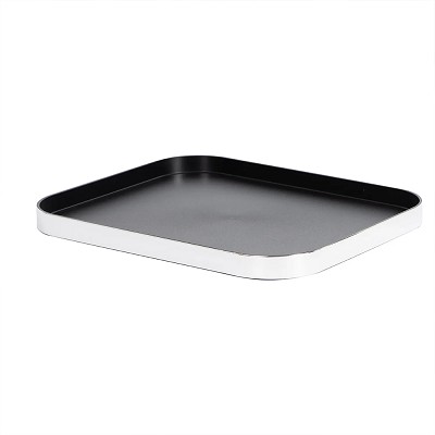 Hapco Contrast Collection Rectangular Ice Bucket Serving Tray With Rounded Edges & Built In Spill Proof Rim 12 Per Case Price Per Each 