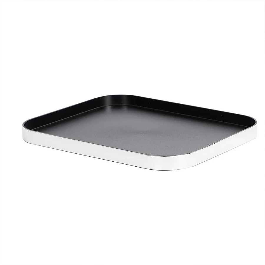 Hapco Contrast Collection Rectangular Ice Bucket Serving Tray With Rounded Edges & Built In Spill Proof Rim 12 Per Case Price Per Each 