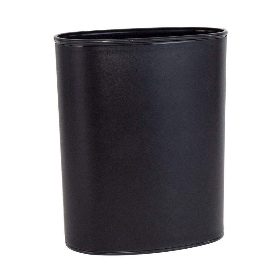 Hapco 14 Qt. Oval Leatherette Wrapped Plastic Wastebasket With Built In Bumpers 8 Per Case Price Per Each 