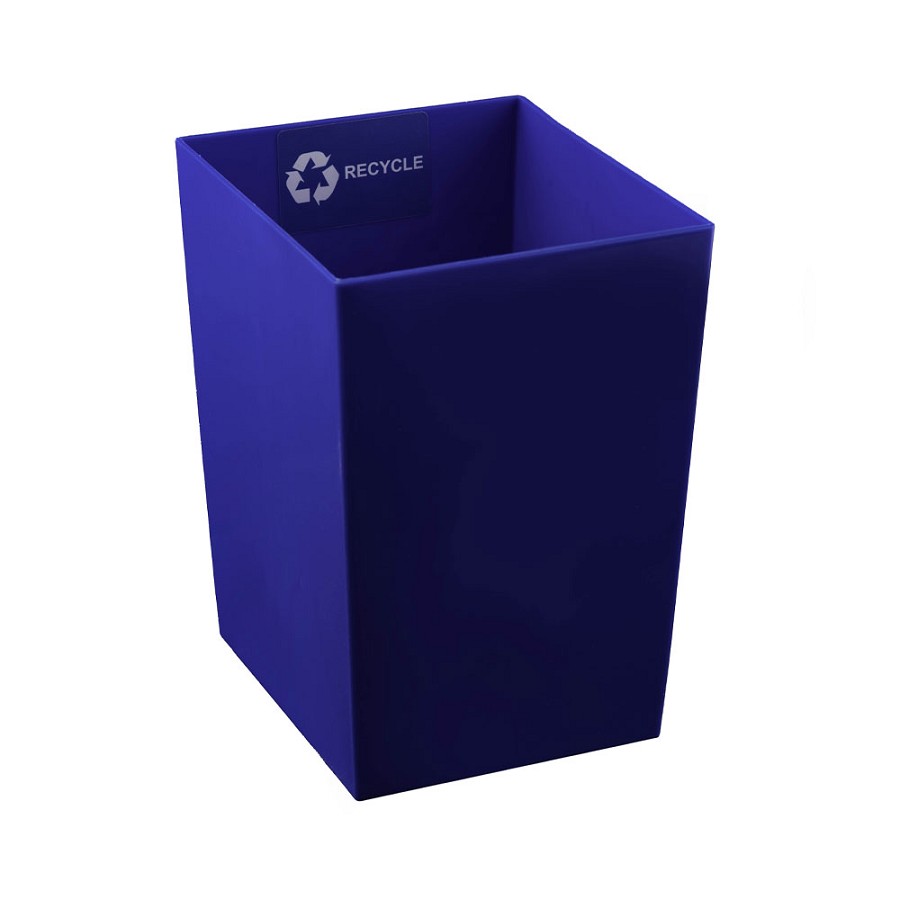 Dual Chamber Resin Liner -Blue with White Recycle Decal 
