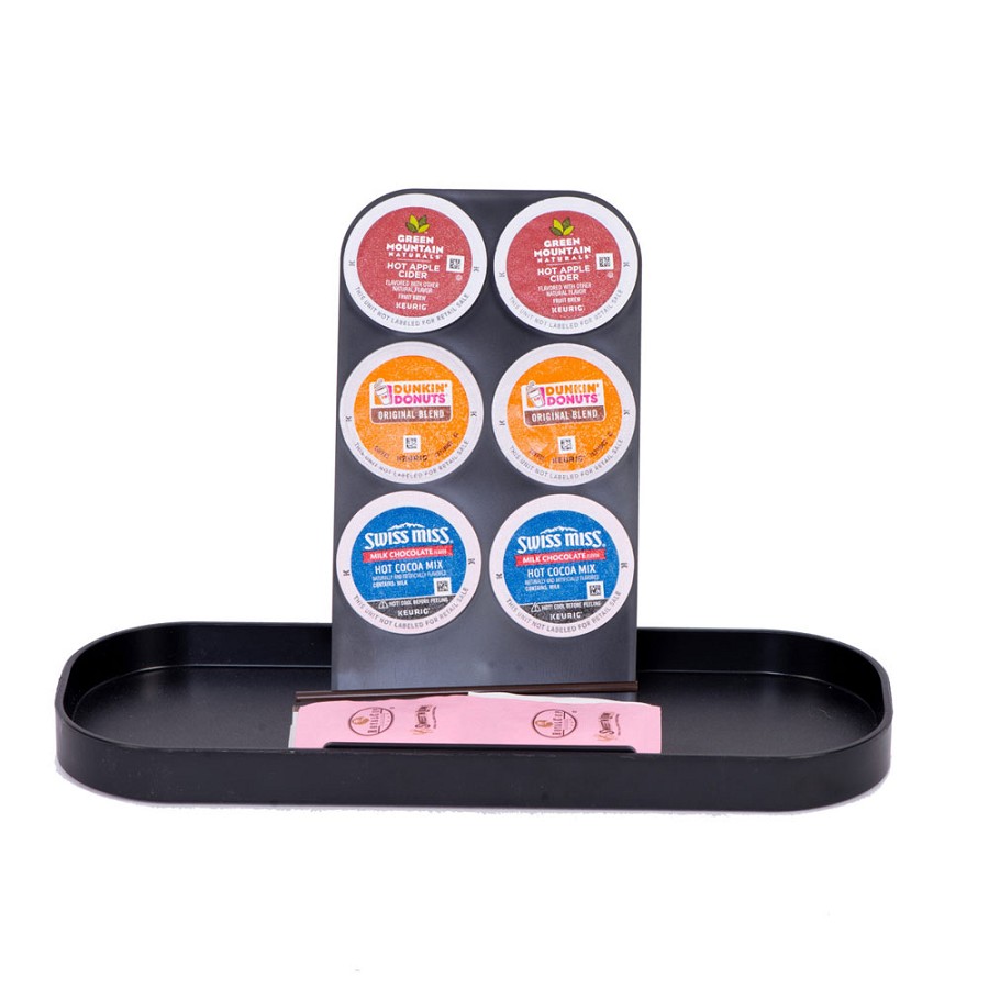Hapco K-Cup 6 Cup Coffee Holder With Tray Matte Black 6 Per Case Price Per Each 