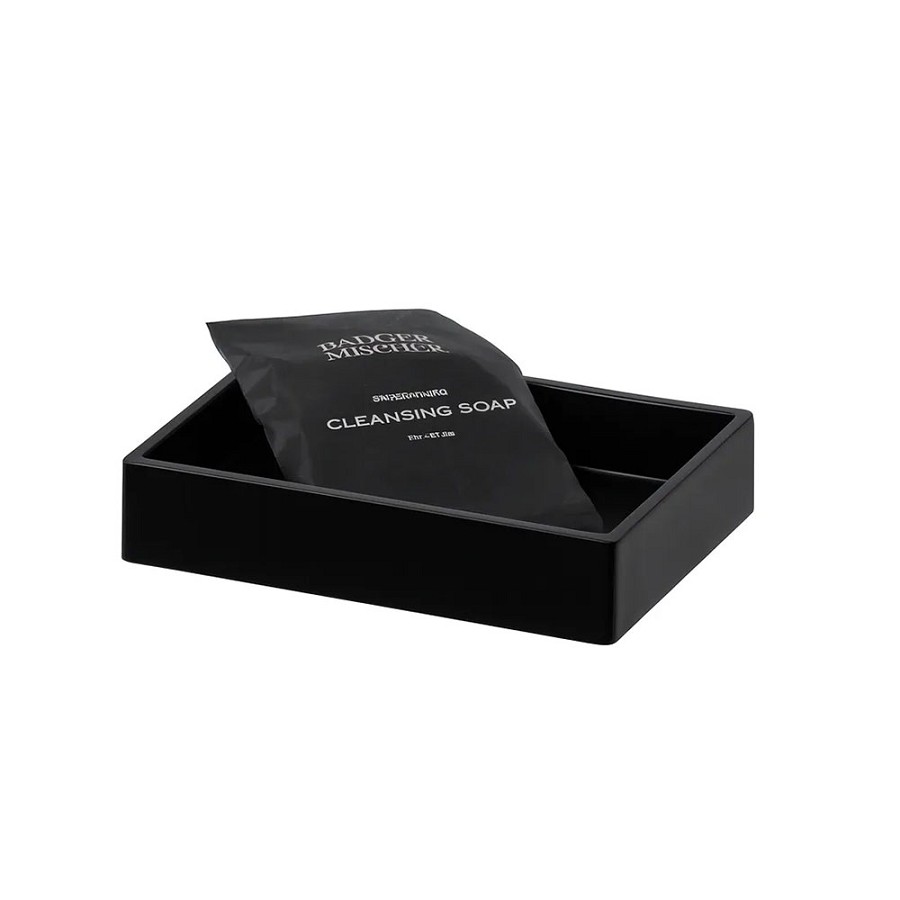 Hapco Oasis Spa Collection Rectangular Soap Dish Black 12 Per Case Price Per Each 