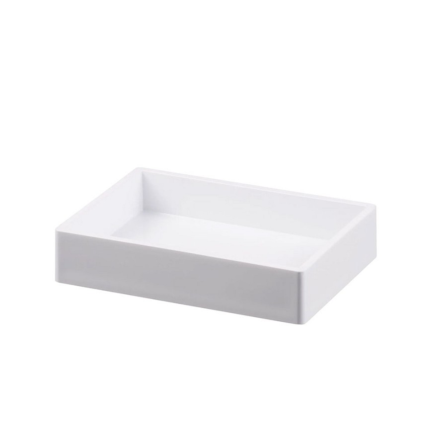 Hapco Oasis Spa Collection Rectangular Soap Dish White 12 Per Case Price Per Each 