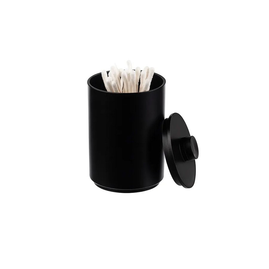 Hapco Oasis Spa Collection Round Apothecary Jar Black 12 Per Case Price Per Each 