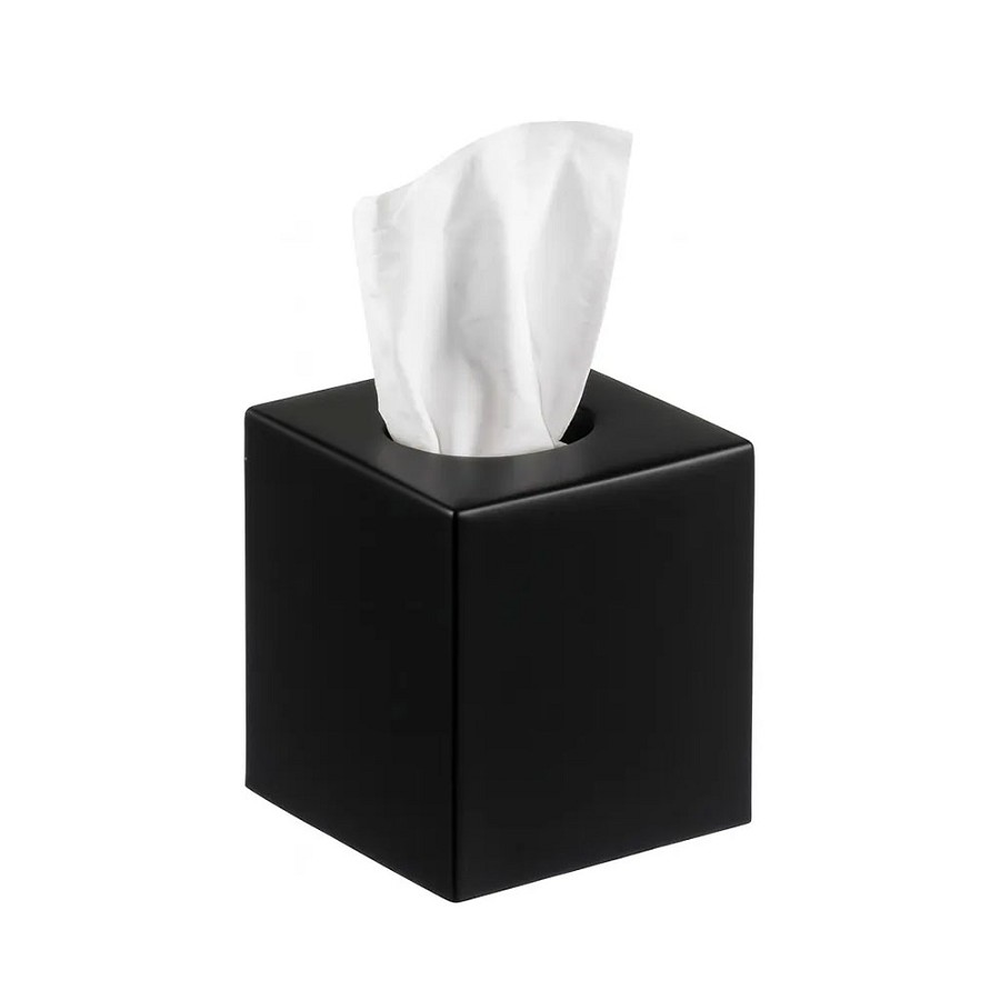 Hapco Oasis Spa Collection Boutique Tissue Box Without Bottom  Black 12 Per Case Price Per Each 