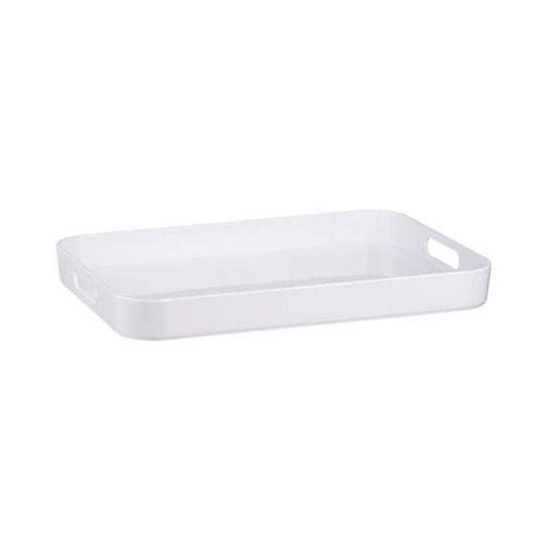 Hapco Rectangular Amenity Guest Room Tray With Round Corners Handles 6 Per Case Price Per Each 