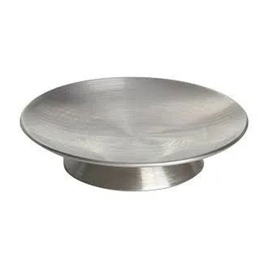 Hapco #S120 Brushed Metal Pedestal Soap Dish With Covered Base 24 Per Case Price Per Each 