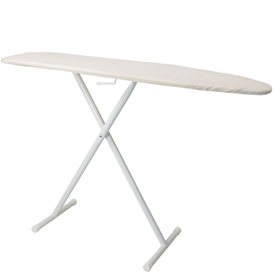 Hospitality 1 Source Premium Ironing Board With Light Khaki Cover 53Lx14W Powder Coat White Legs Finish 4 Per Case Price Per Each 