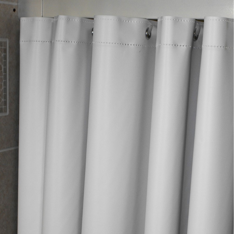 Kartri 8 Gauge Forester Vinyl Shower Curtain With Metal Grommets 36x72 White or Green 24 Per Case Price Per Each 