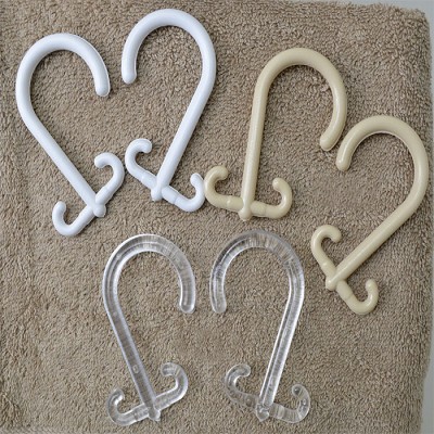 Kartri Plastic Double Open Ends Shower Curtain Hooks 12 Dz Per Case Price Per Dz 