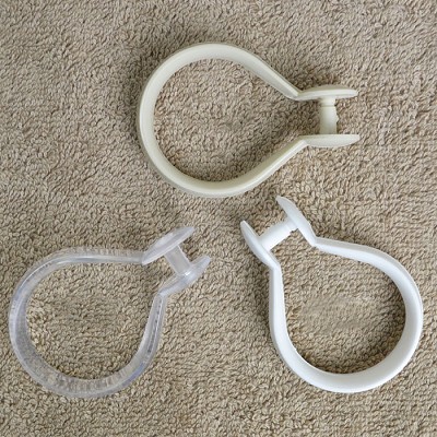 Kartri Plastic Snap Tear Drop Shower Curtain Hooks 12 Dz Per Case Price Per Dz 