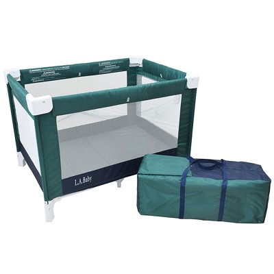 L.A. Baby Easy Reach Playard Green 