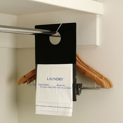 Lancaster Colony Guest Room Laundry Service Organizer 13 1/8'x8 1/4' Black 12 Per Case Price Per Each 