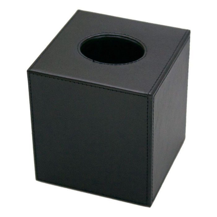 Lancaster Colony 5 1/4'x5 1/4'x5 3/4' Leatherette Boutique Tissue Cover 24 Per Case Price Per Each 